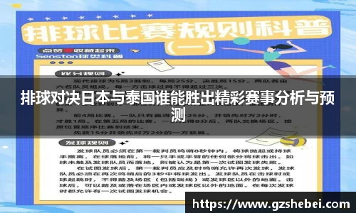 排球对决日本与泰国谁能胜出精彩赛事分析与预测